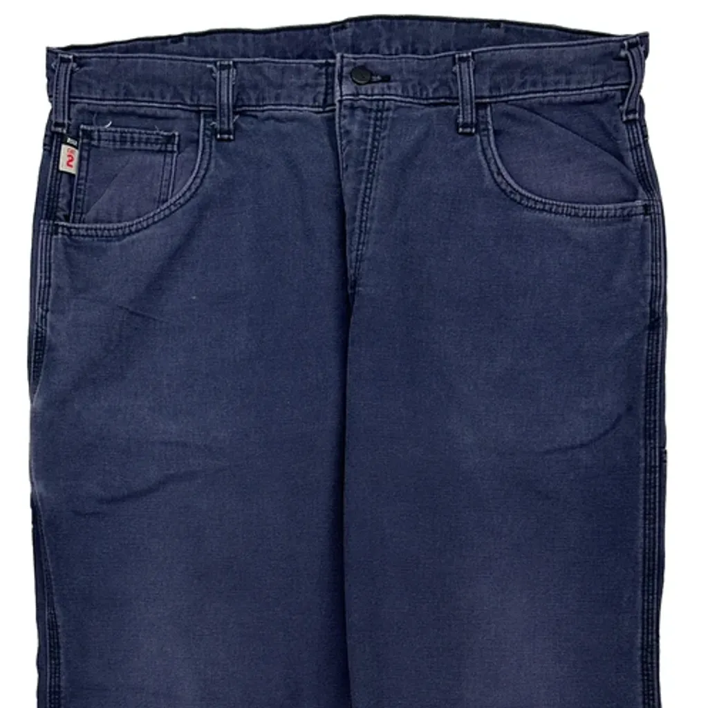 Carhartt Carpenter Trousers - 38W 30L Navy Cotton Blend - Image 10