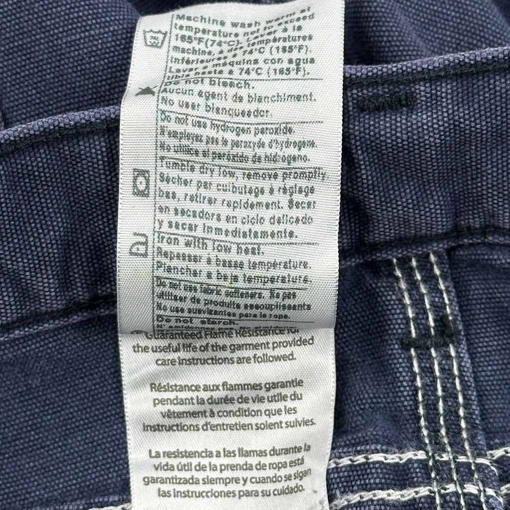Carhartt Carpenter Trousers - 38W 30L Navy Cotton Blend - Image 7