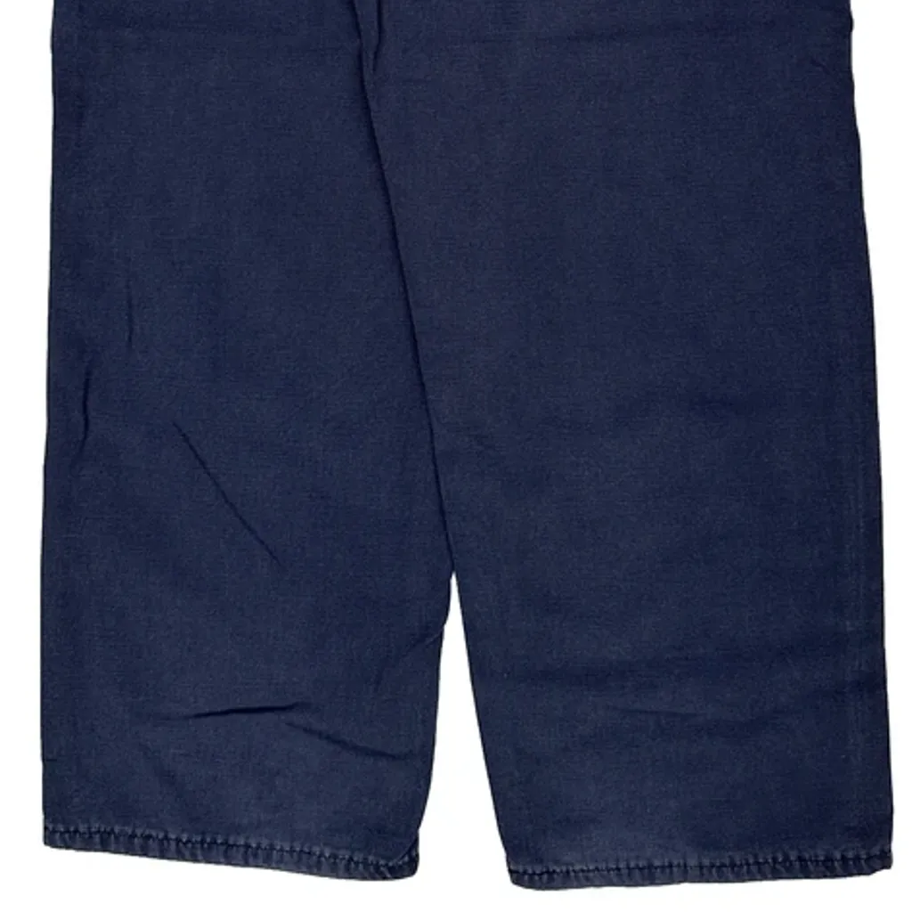 Carhartt Carpenter Trousers - 38W 30L Navy Cotton Blend - Image 9
