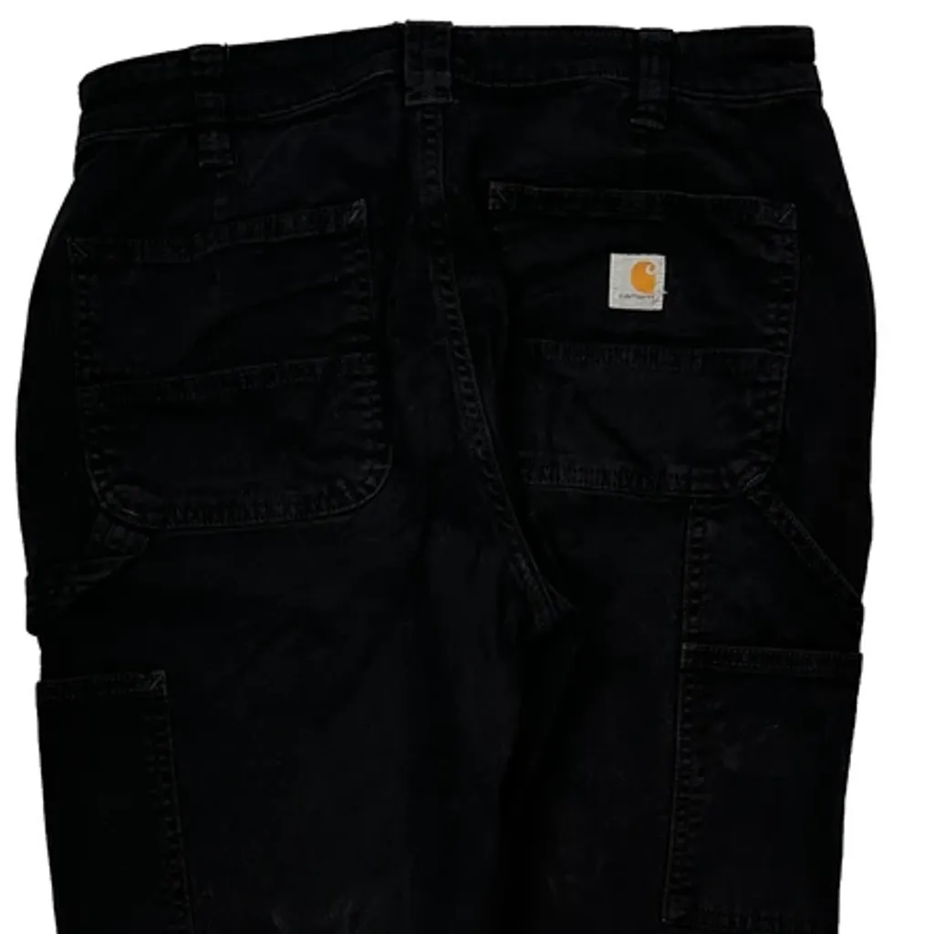 Carhartt Carpenter Trousers - 28W UK 8 Black Cotton - Image 7