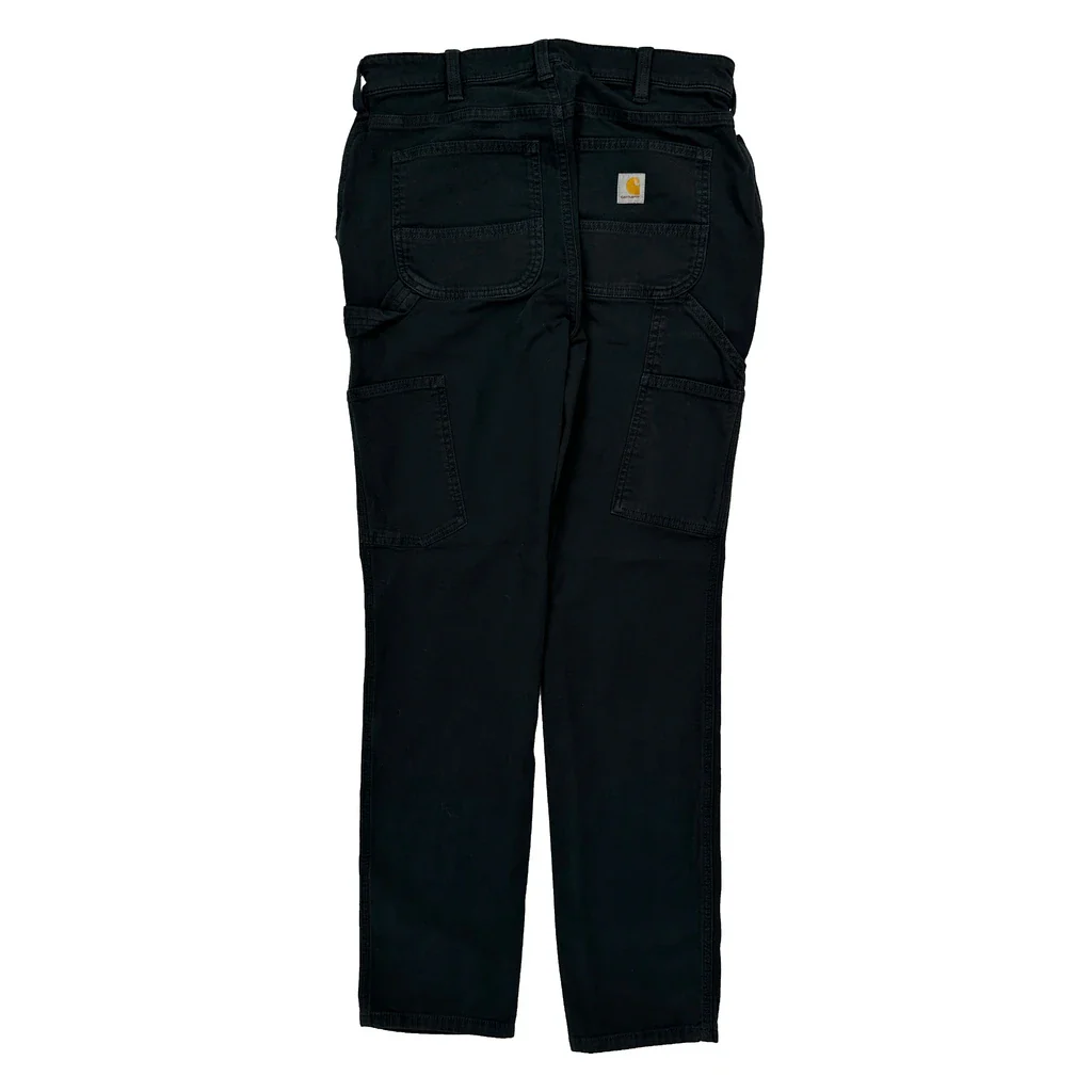 Carhartt Carpenter Trousers - 28W UK 8 Black Cotton