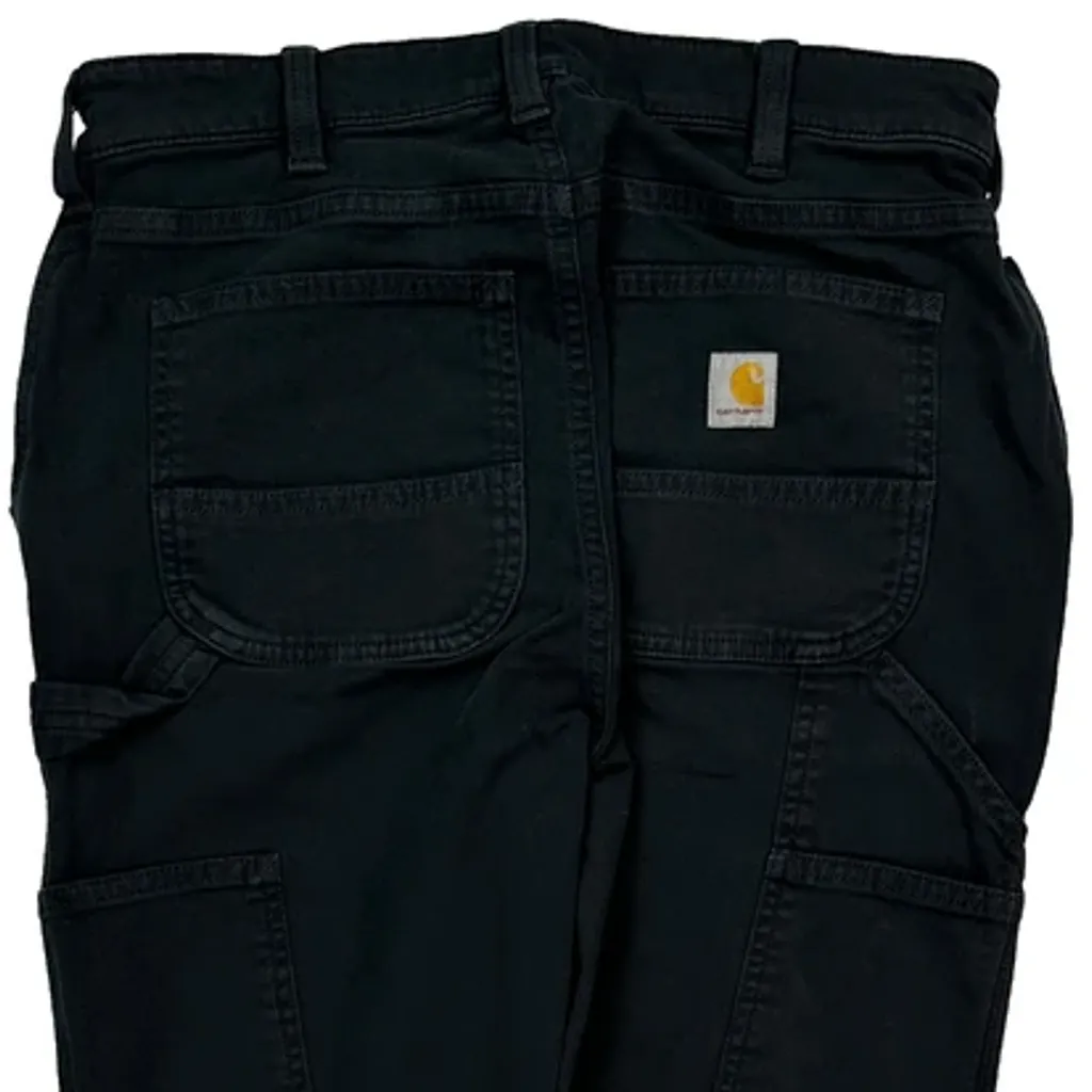 Carhartt Carpenter Trousers - 28W UK 8 Black Cotton - Image 7