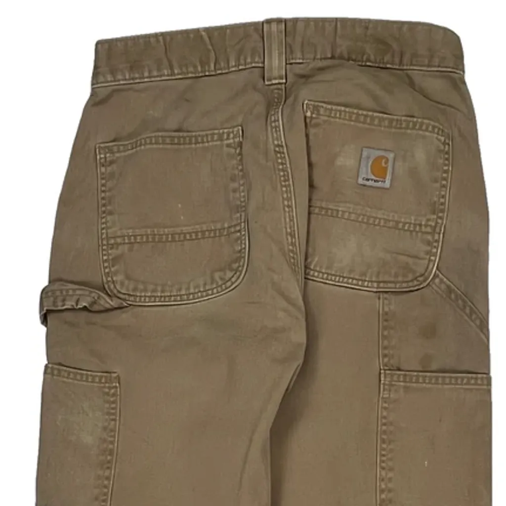 Carhartt Carpenter Trousers - 28W UK 8 Brown Cotton - Image 8