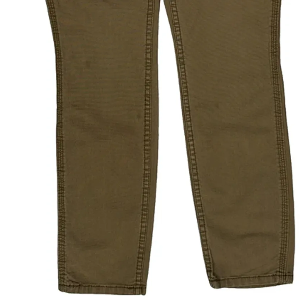 Carhartt Carpenter Trousers - 29W UK 10 Brown Cotton Blend - Image 10