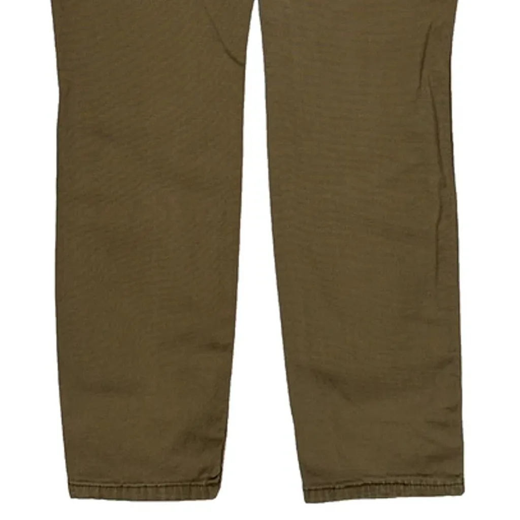 Carhartt Carpenter Trousers - 29W UK 10 Brown Cotton Blend - Image 7