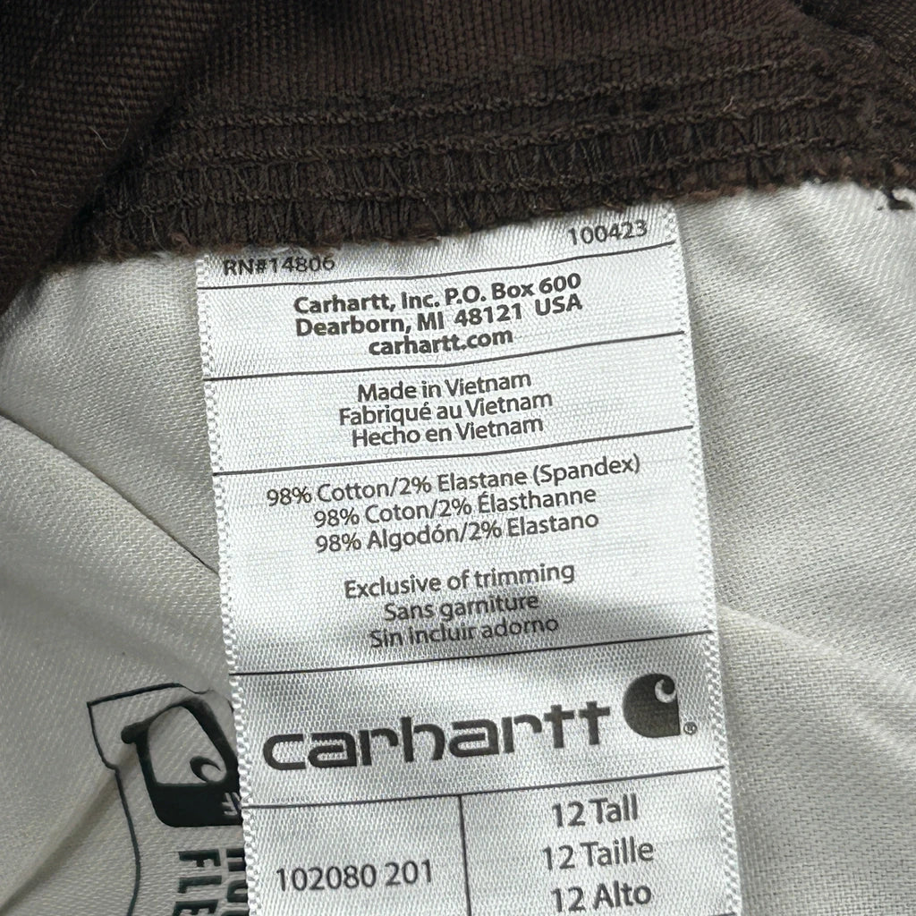 Carhartt Carpenter Trousers - 33W UK 16 Brown Cotton - Image 6