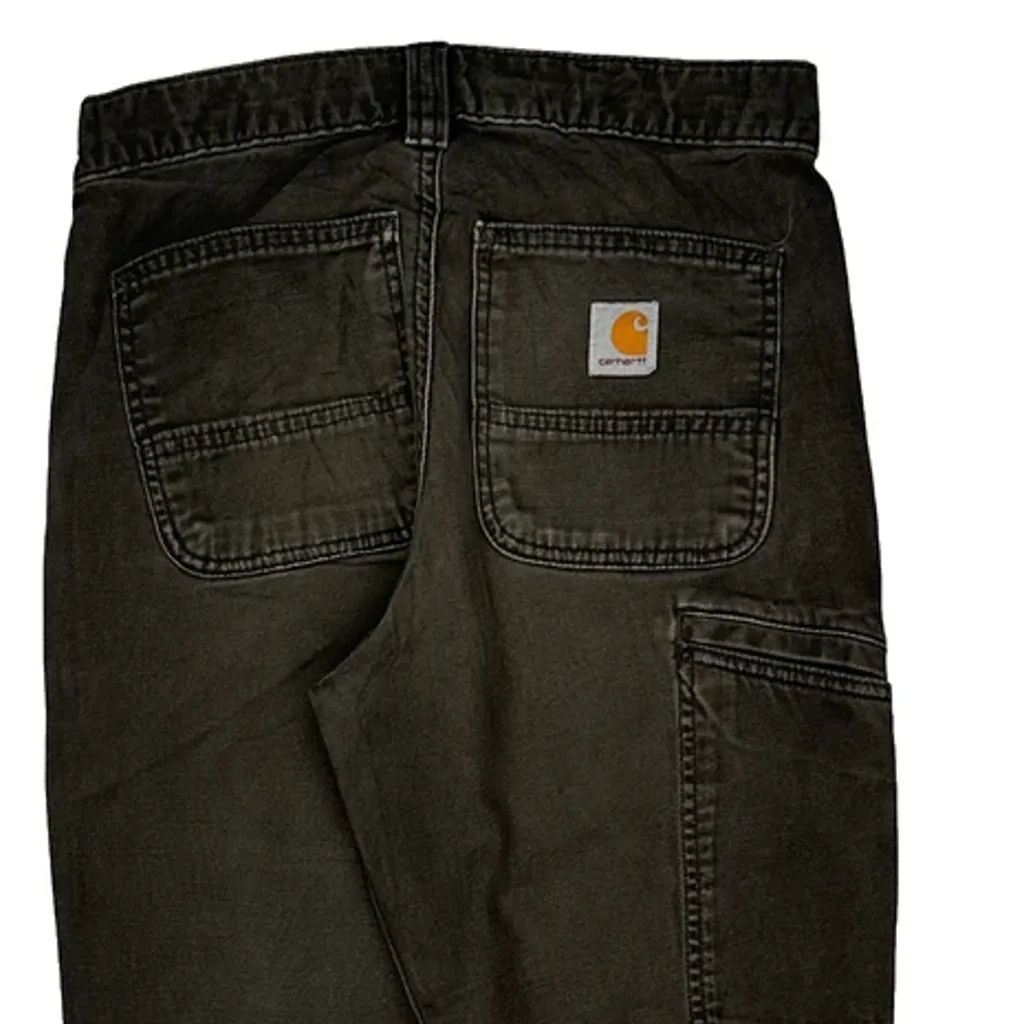 Carhartt Carpenter Trousers - 27W UK 8 Grey Cotton - Image 7