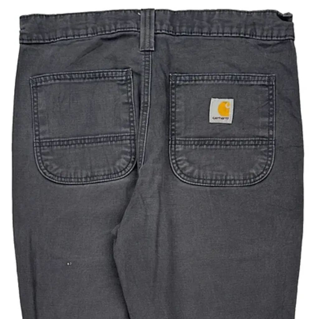 Carhartt Carpenter Trousers - 30W UK 10 Grey Cotton - Image 7