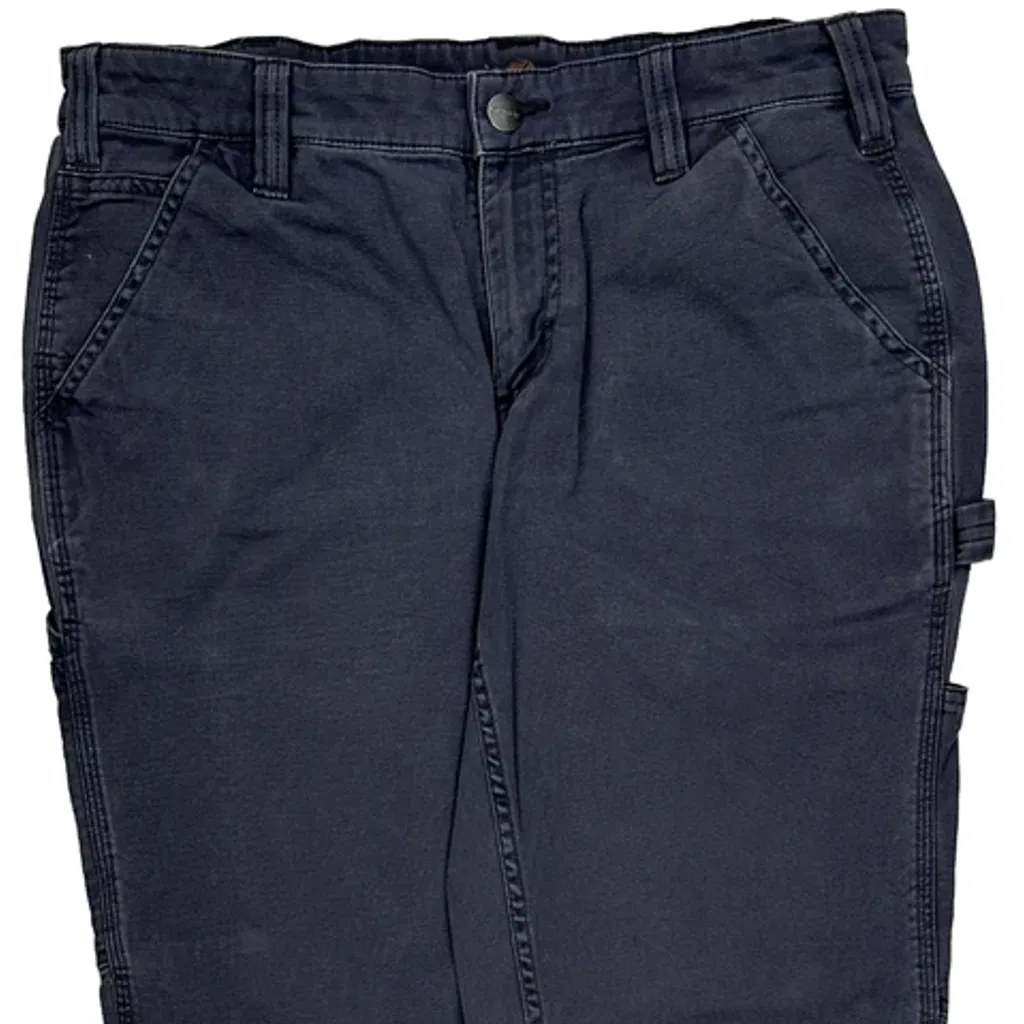 Carhartt Carpenter Trousers - 31W UK 12 Grey Cotton - Image 10