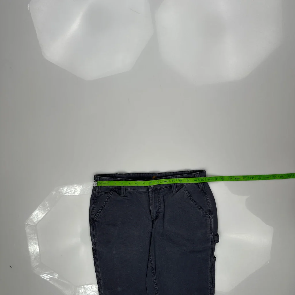 Carhartt Carpenter Trousers - 31W UK 12 Grey Cotton - Image 3