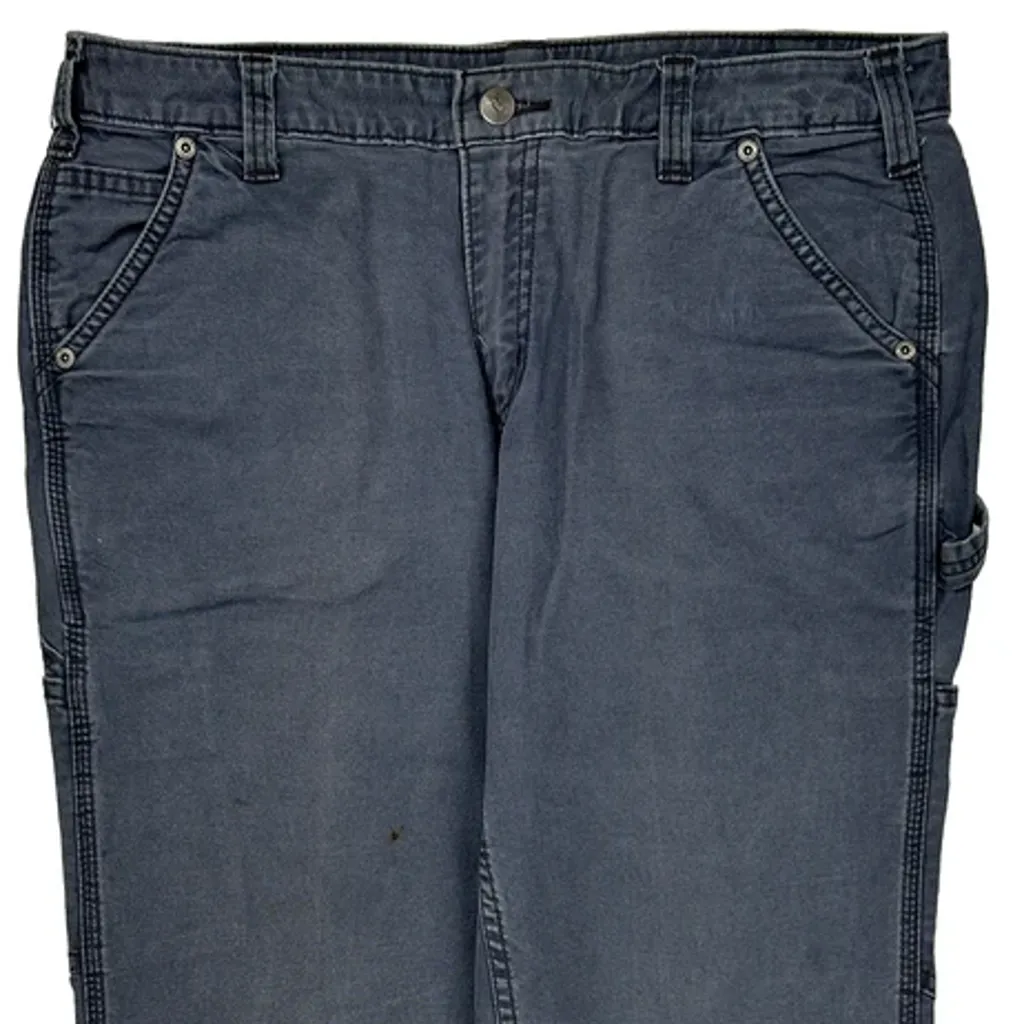 Carhartt Carpenter Trousers - 34W UK 14 Grey Cotton - Image 10