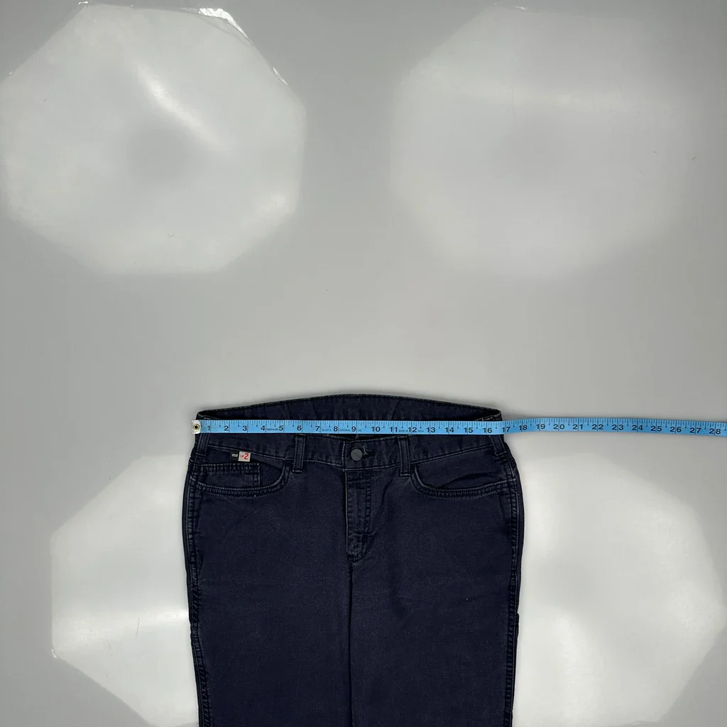 Carhartt Carpenter Trousers - 33W UK 14 Navy Cotton - Image 3