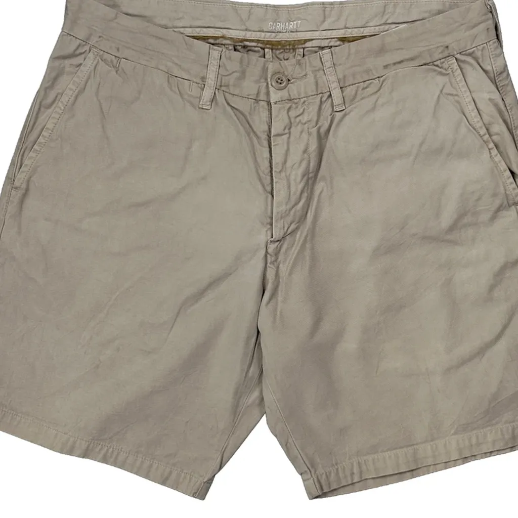 Carhartt Chino Shorts - 32W 8L Beige Cotton - Image 8