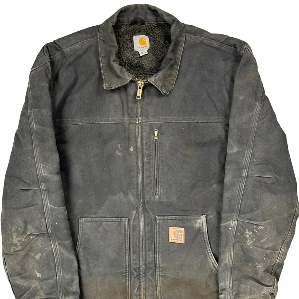 Carhartt Coat - Large Black Cotton - Image 4