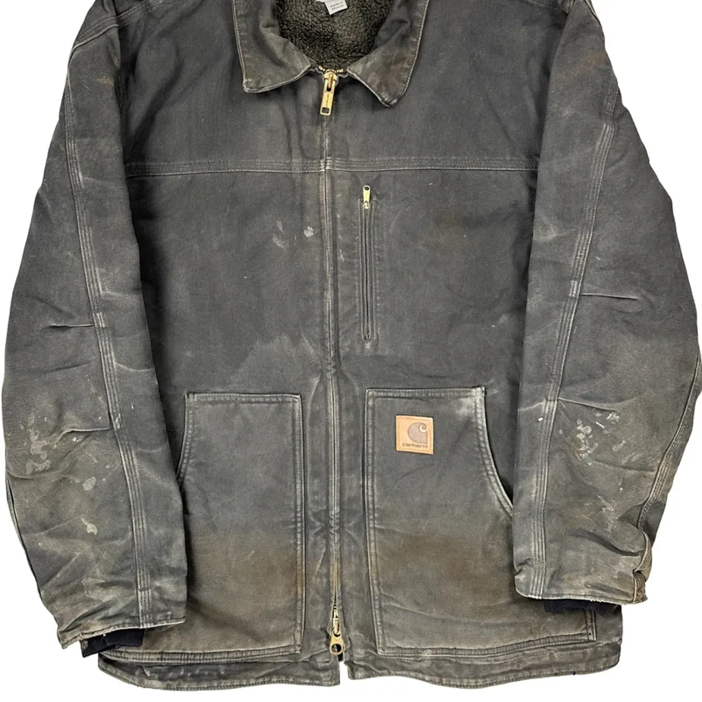 Carhartt Coat - Large Black Cotton - Image 5