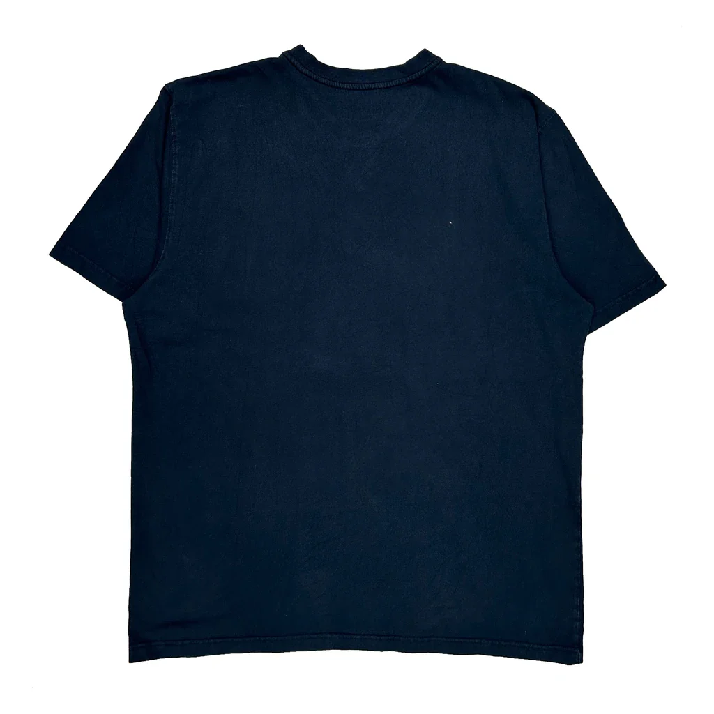Carhartt Tall Collarless Shirt - XL Navy Cotton - Image 2