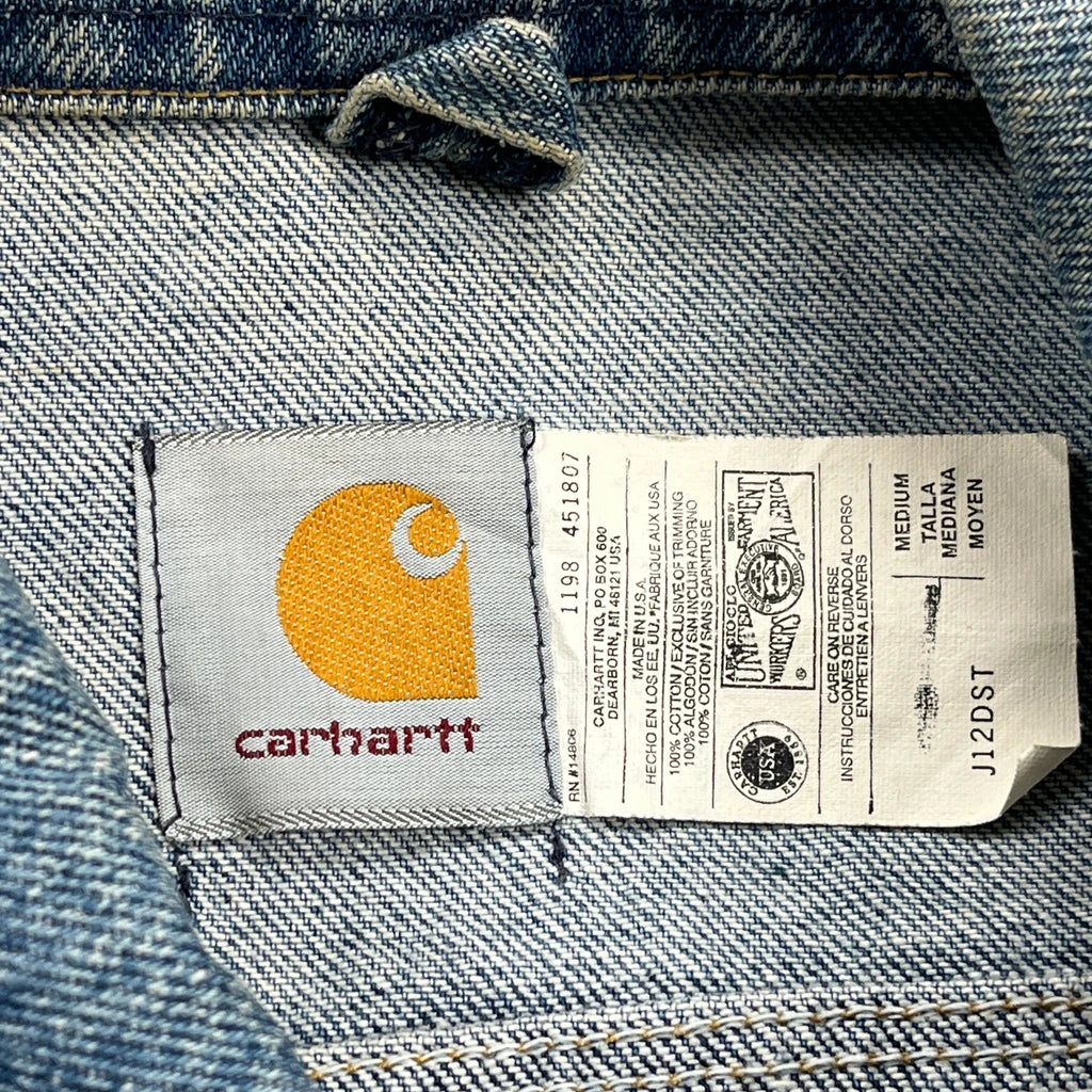 Carhartt Denim Jacket - Medium Blue Cotton - Image 4