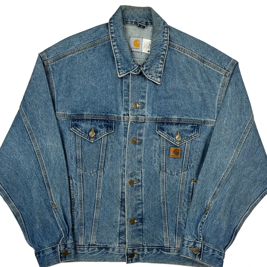 Carhartt Denim Jacket - Medium Blue Cotton - Image 5