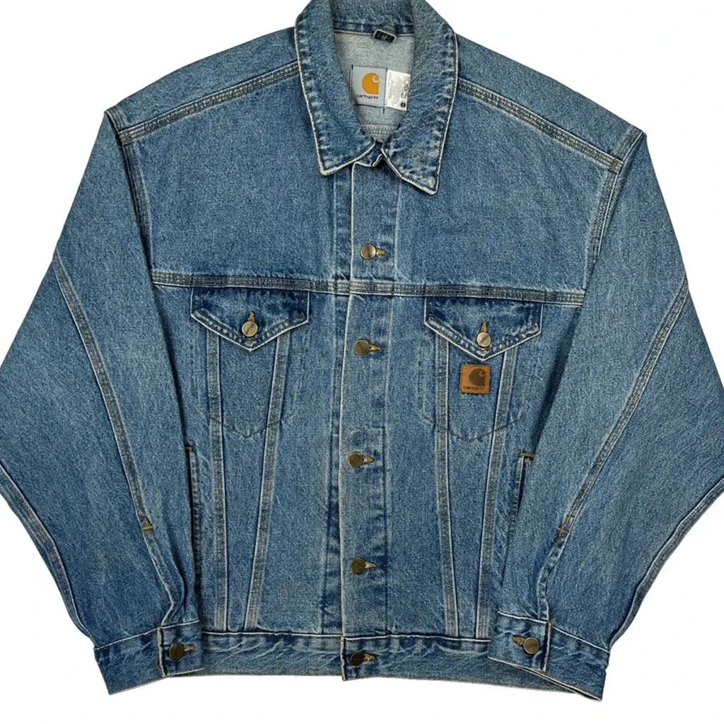 Carhartt Denim Jacket - Medium Blue Cotton - Image 6