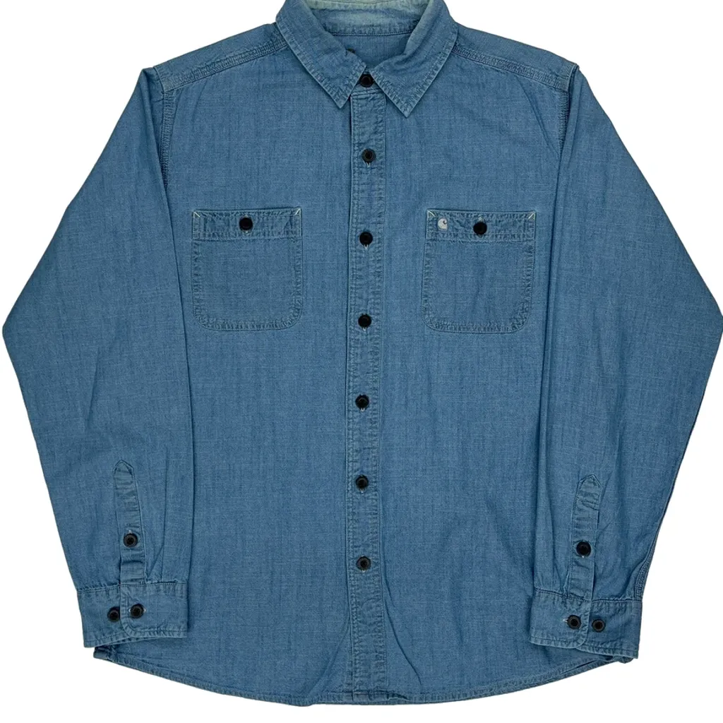 Carhartt Denim Shirt - Large Blue Cotton - Image 6
