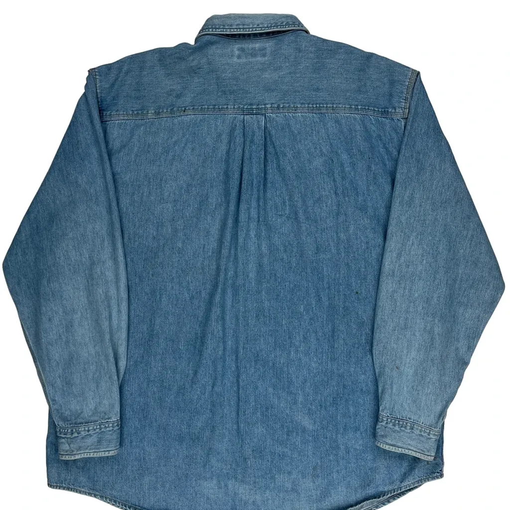 Carhartt Tall Denim Shirt - XL Blue Cotton - Image 6