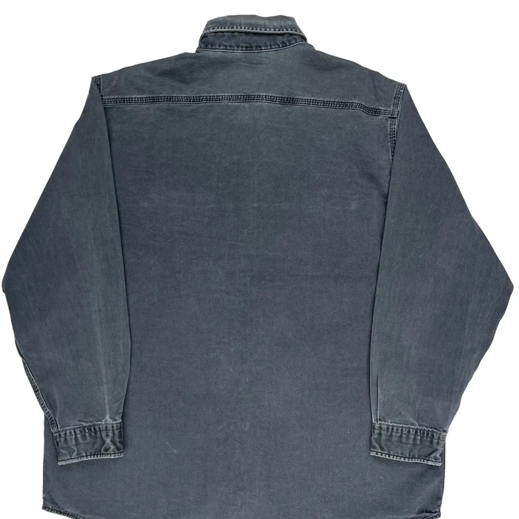 Carhartt Tall Denim Shirt - XL Grey Cotton - Image 6