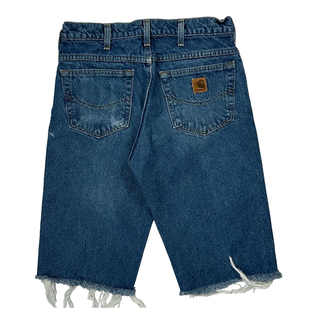 Carhartt Denim Shorts - 28W 12L Blue Denim