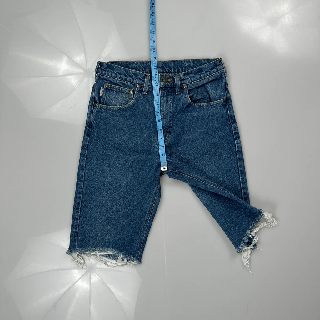 Carhartt Denim Shorts - 28W 12L Blue Denim - Image 4