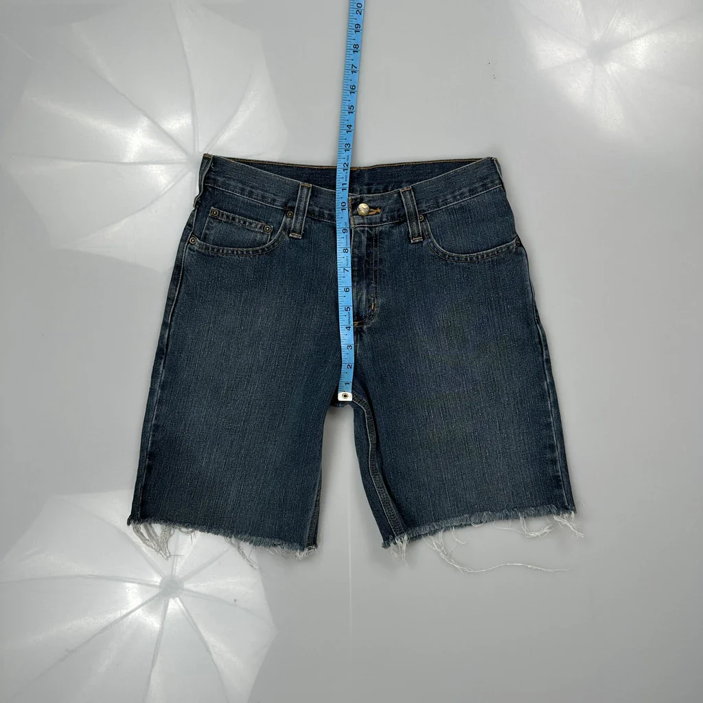Carhartt Denim Shorts - 29W 10L Blue Cotton Blend - Image 4