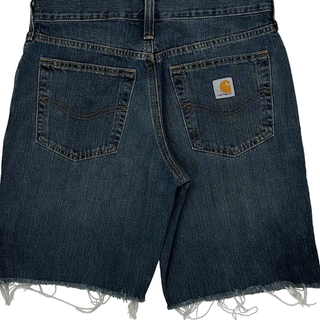 Carhartt Denim Shorts - 29W 10L Blue Cotton Blend - Image 7