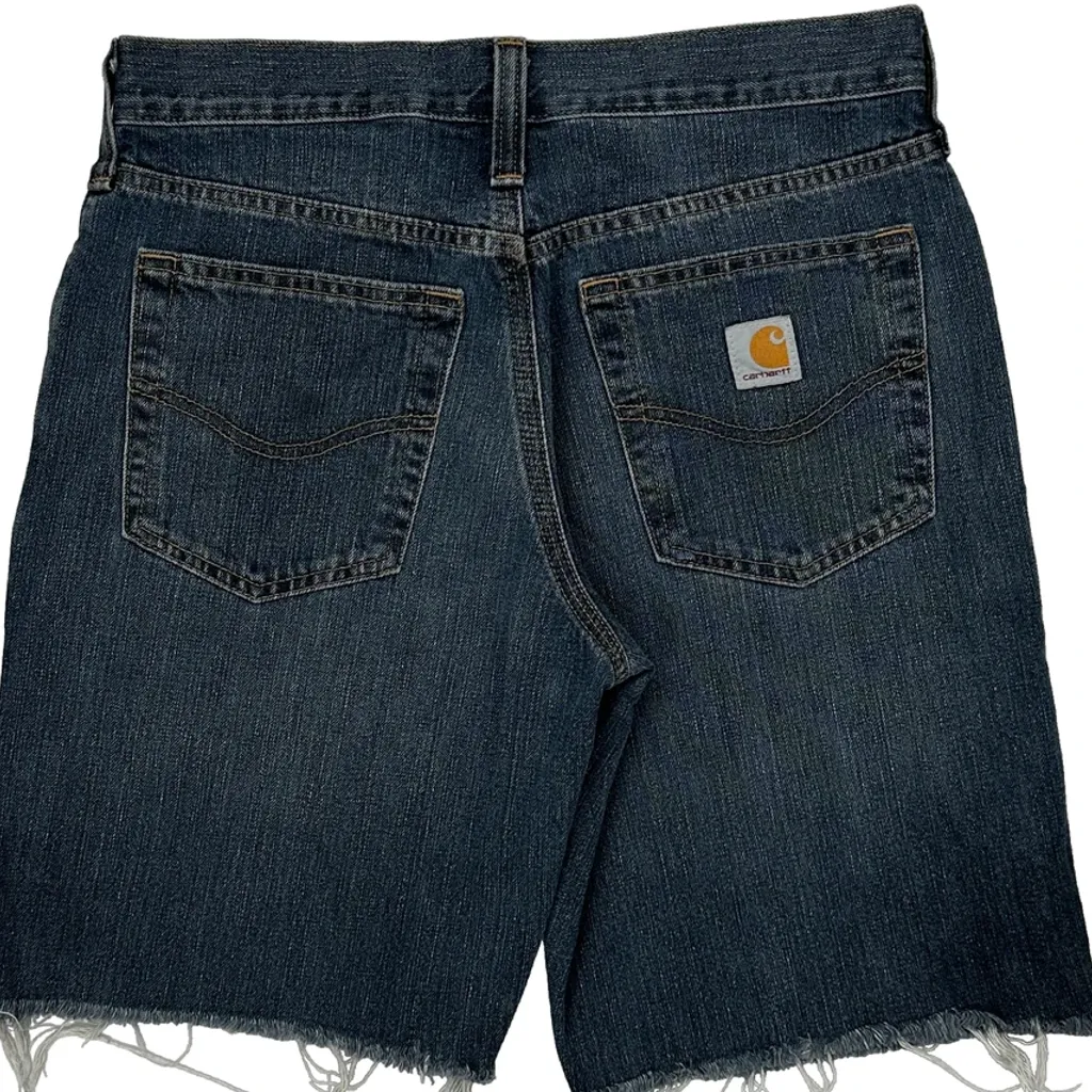 Carhartt Denim Shorts - 29W 10L Blue Cotton Blend - Image 8