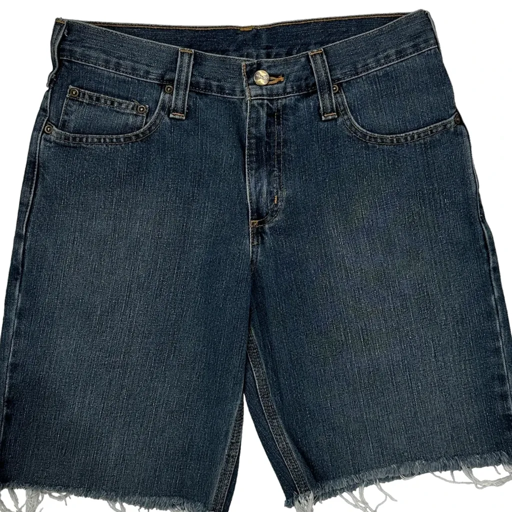 Carhartt Denim Shorts - 29W 10L Blue Cotton Blend - Image 9