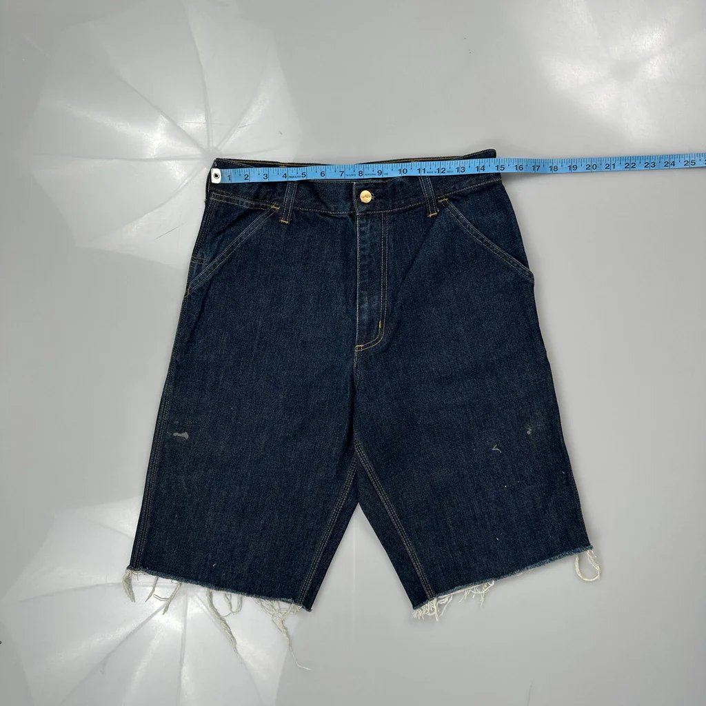Carhartt Denim Shorts - 30W 12L Blue Denim - Image 3