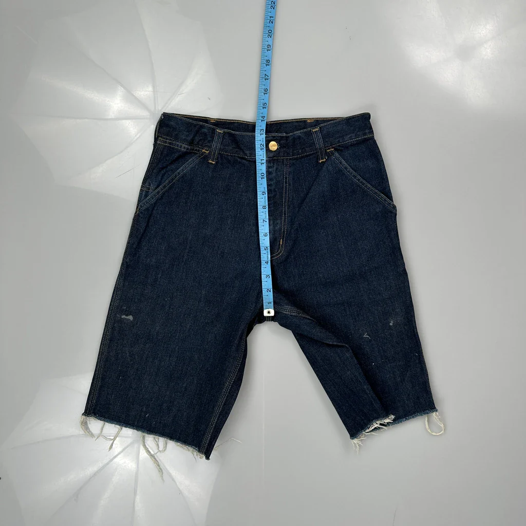 Carhartt Denim Shorts - 30W 12L Blue Denim - Image 4