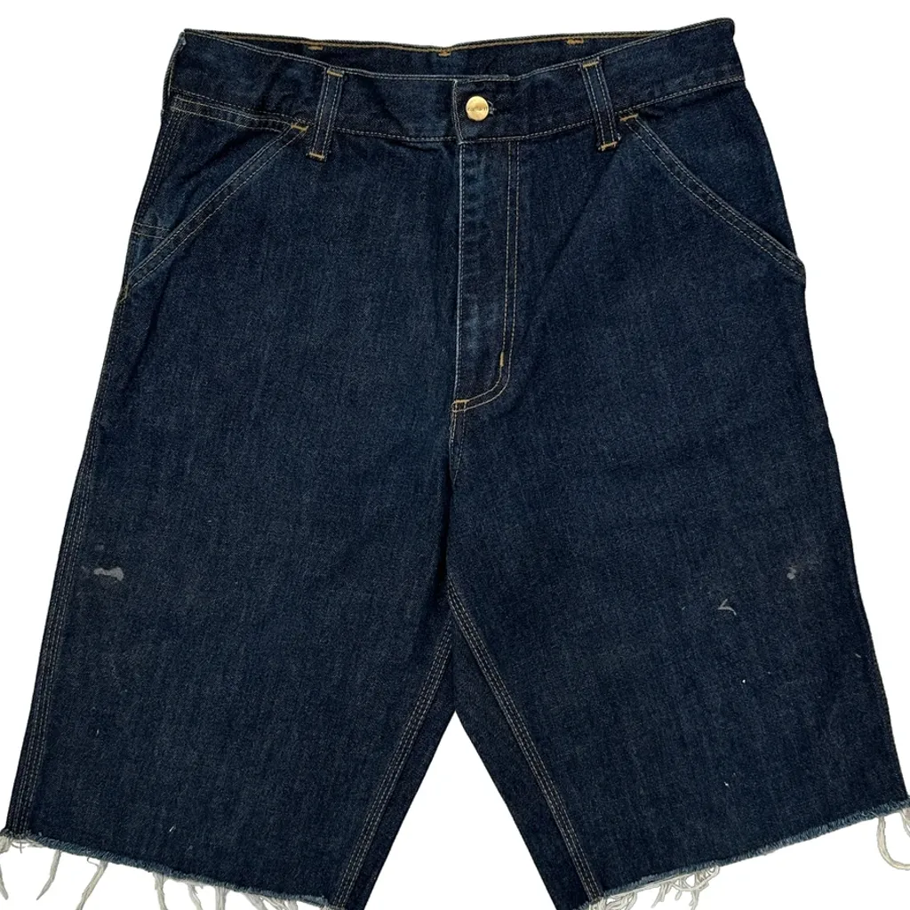 Carhartt Denim Shorts - 30W 12L Blue Denim - Image 9