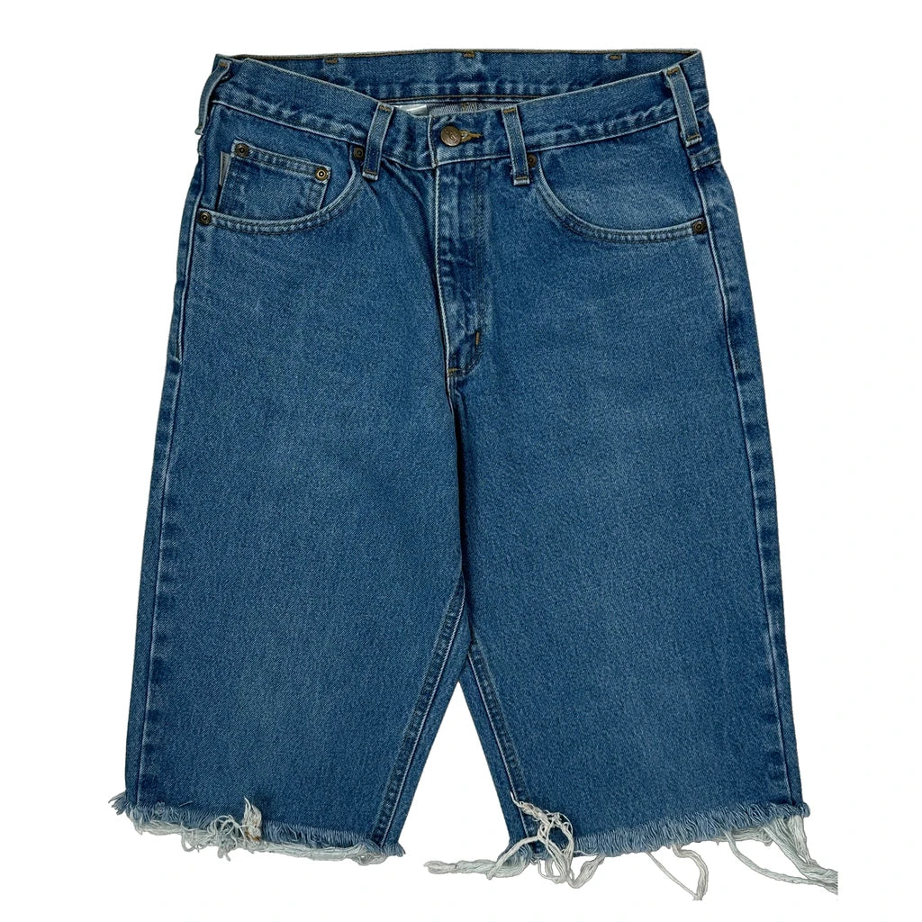 Carhartt Denim Shorts - 30W 14L Blue Denim - Image 2