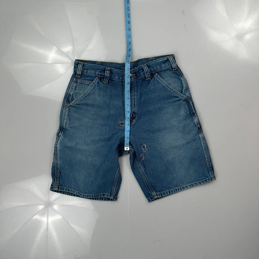 Carhartt Denim Shorts - 32W 9L Blue Denim - Image 4