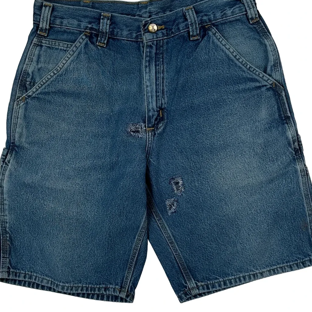 Carhartt Denim Shorts - 32W 9L Blue Denim - Image 9