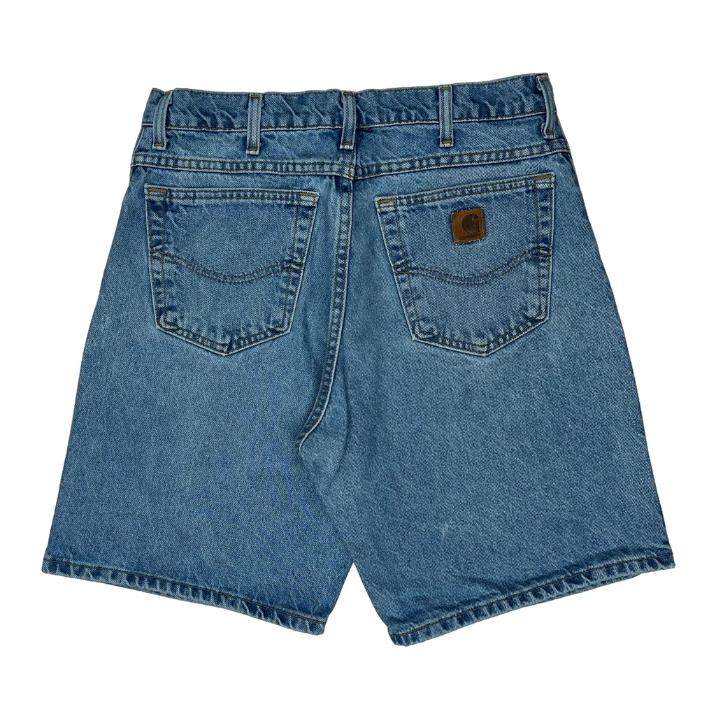 Carhartt Denim Shorts - 32W 10L Blue Denim