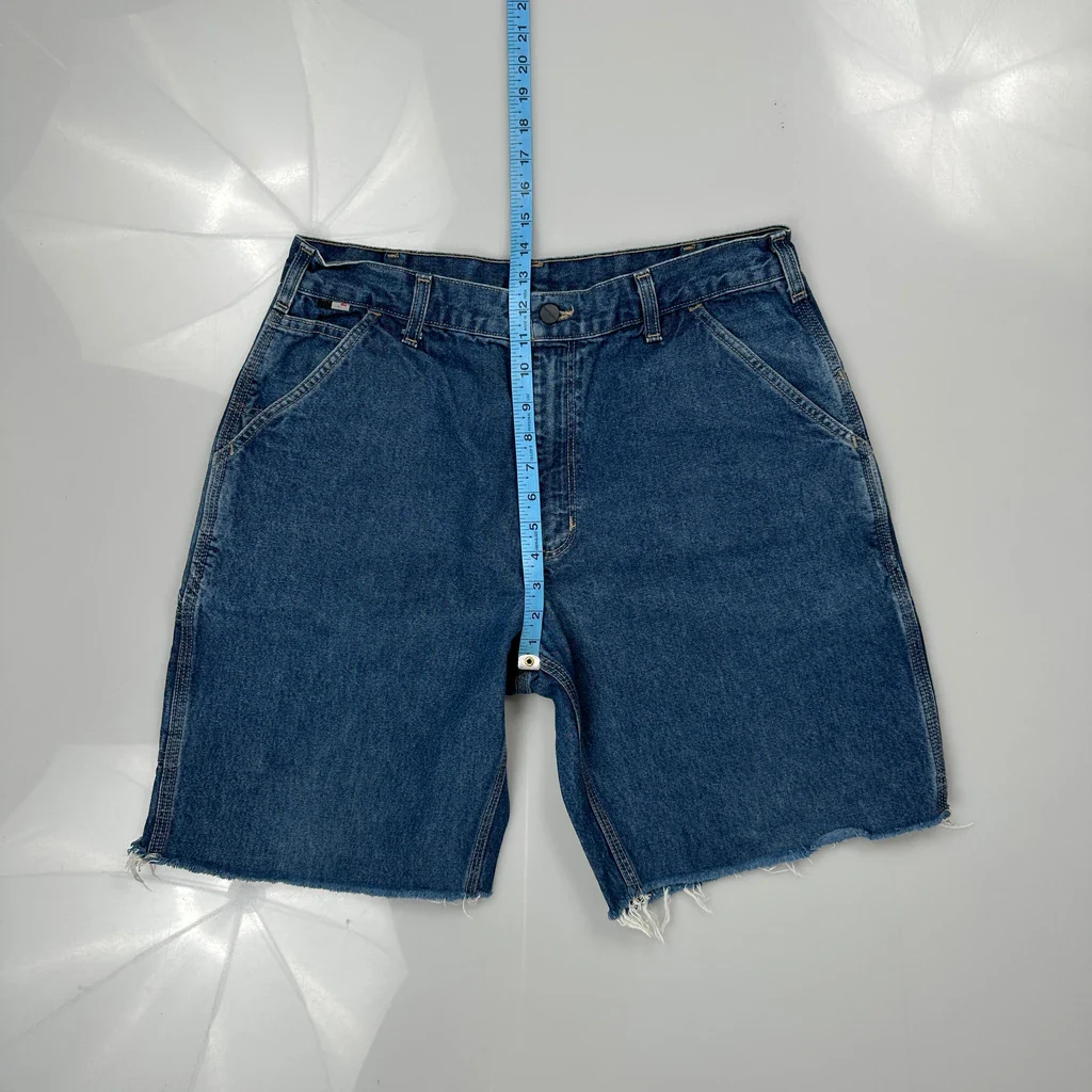 Carhartt Denim Shorts - 32W 9L Blue Cotton - Image 4