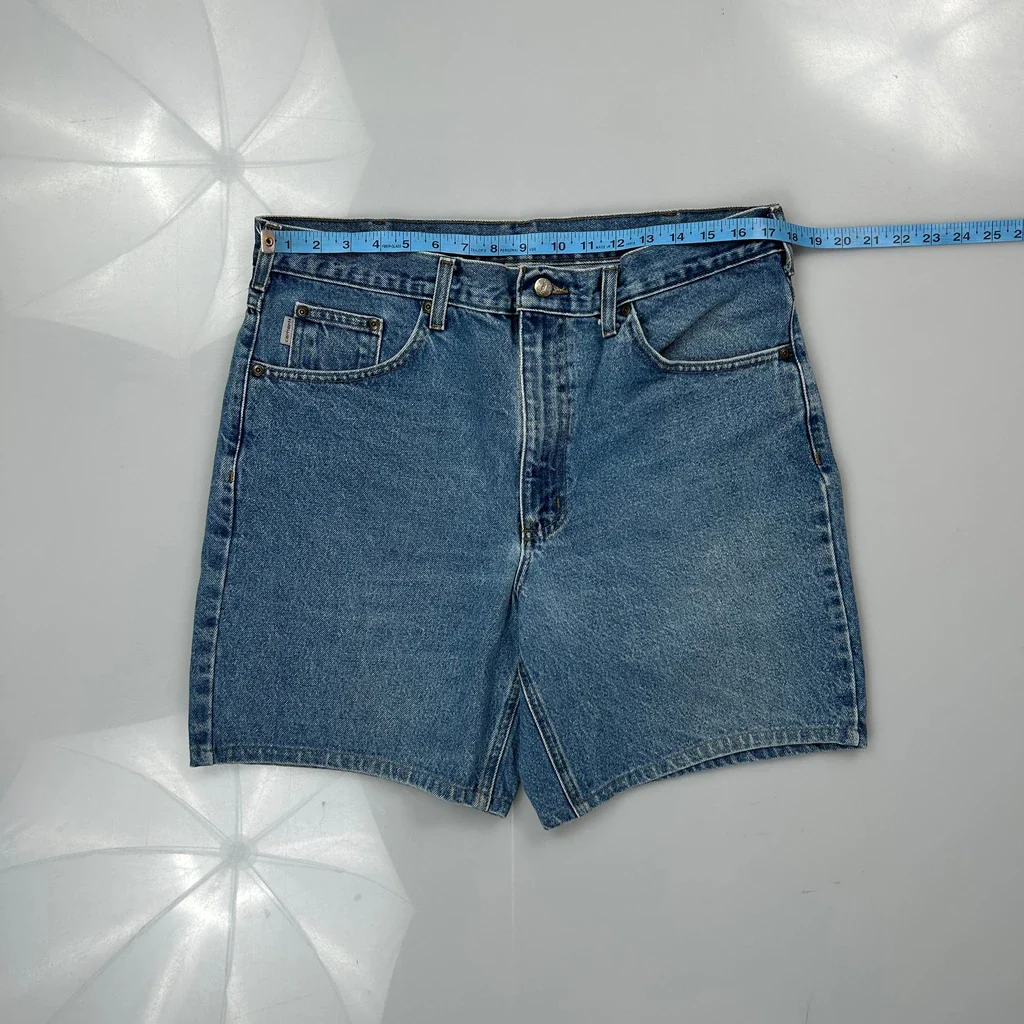 Carhartt Denim Shorts - 34W 8L Blue Denim - Image 3