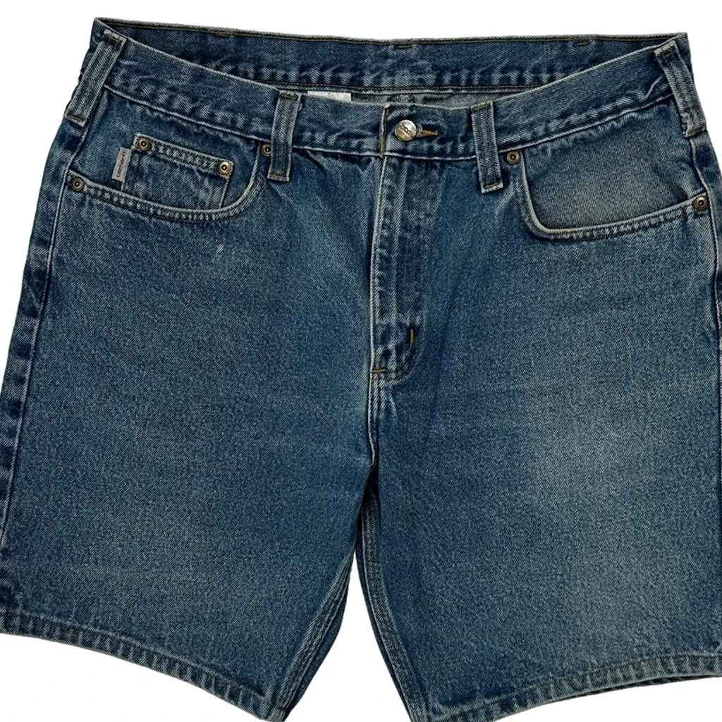 Carhartt Denim Shorts - 34W 9L Blue Cotton - Image 10