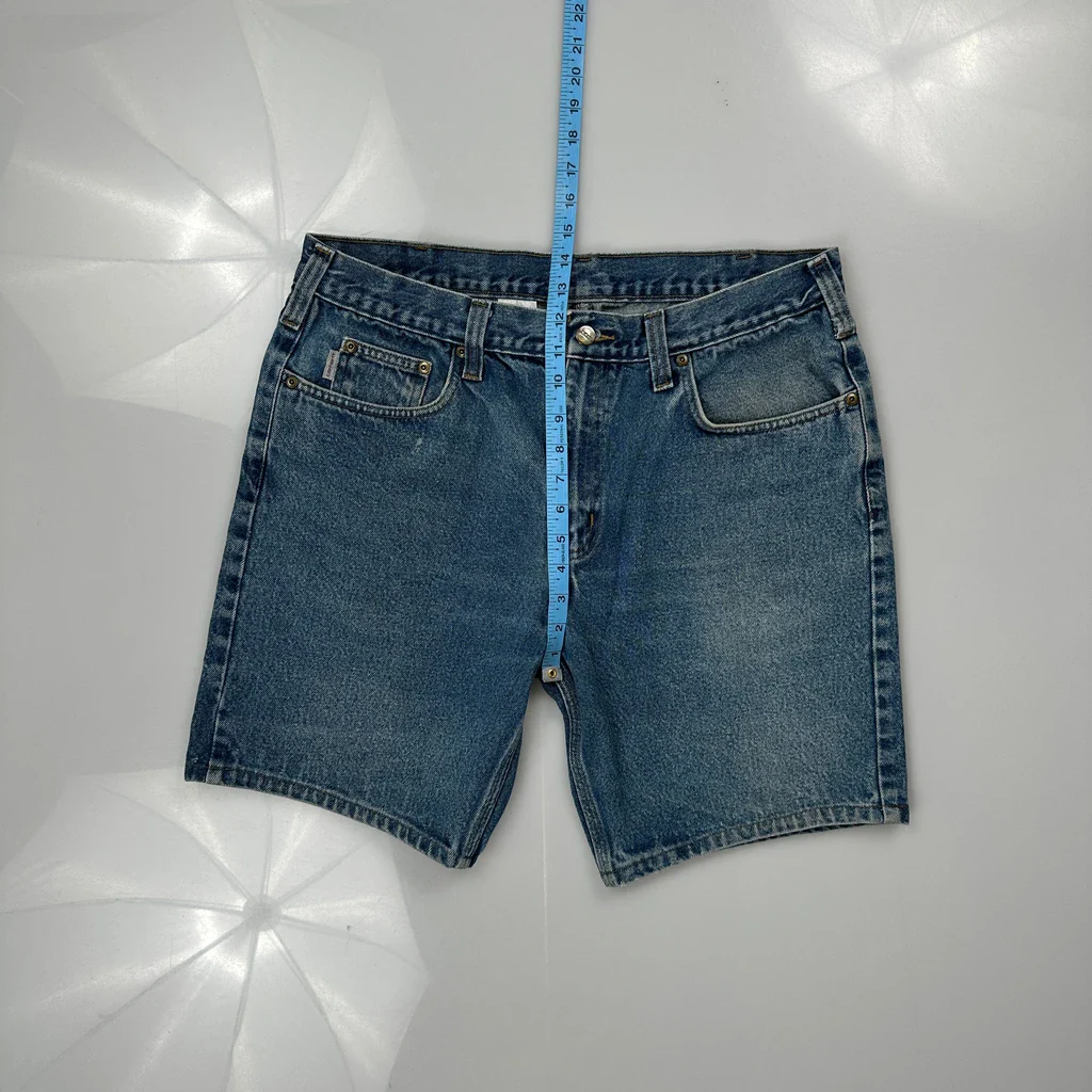 Carhartt Denim Shorts - 34W 9L Blue Cotton - Image 4