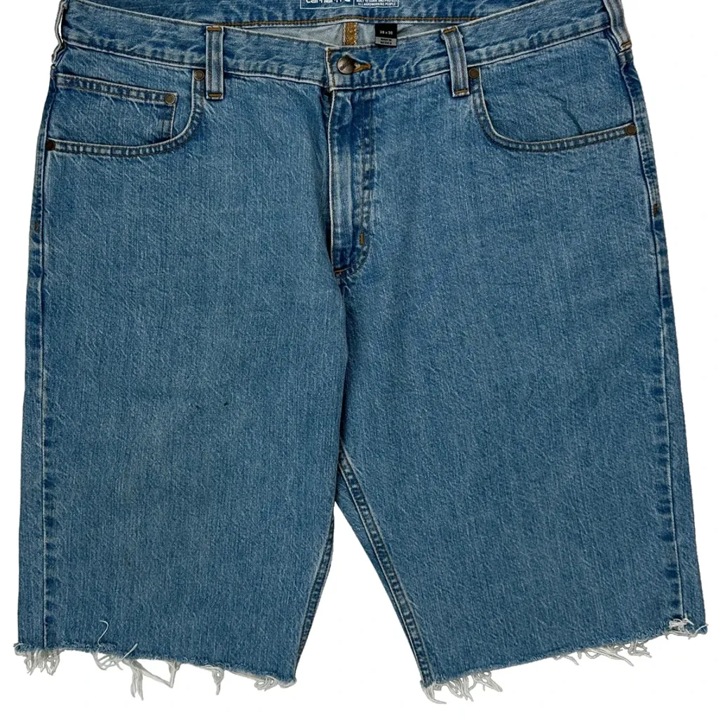 Carhartt Denim Shorts - 38W 13L Blue Cotton - Image 10
