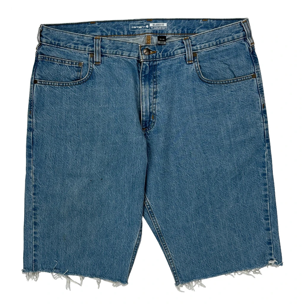 Carhartt Denim Shorts - 38W 13L Blue Cotton - Image 2