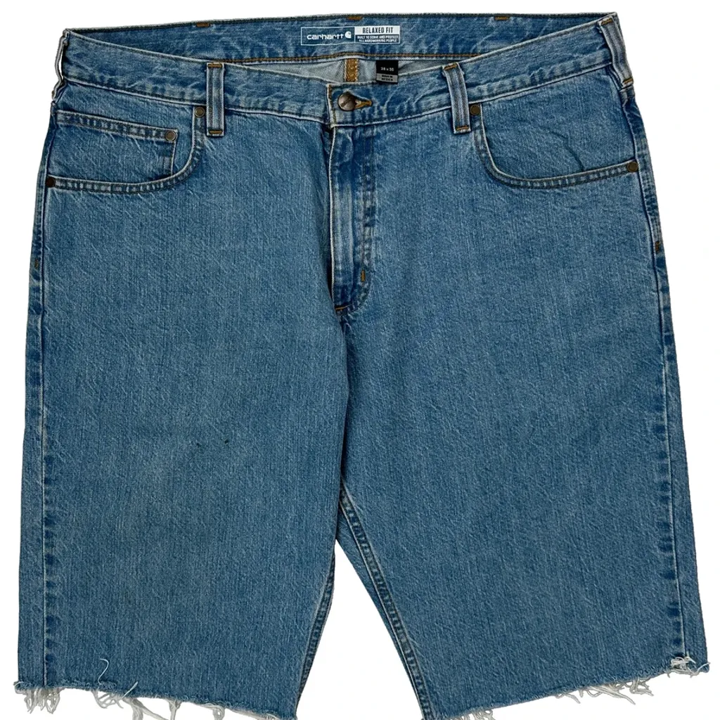 Carhartt Denim Shorts - 38W 13L Blue Cotton - Image 9