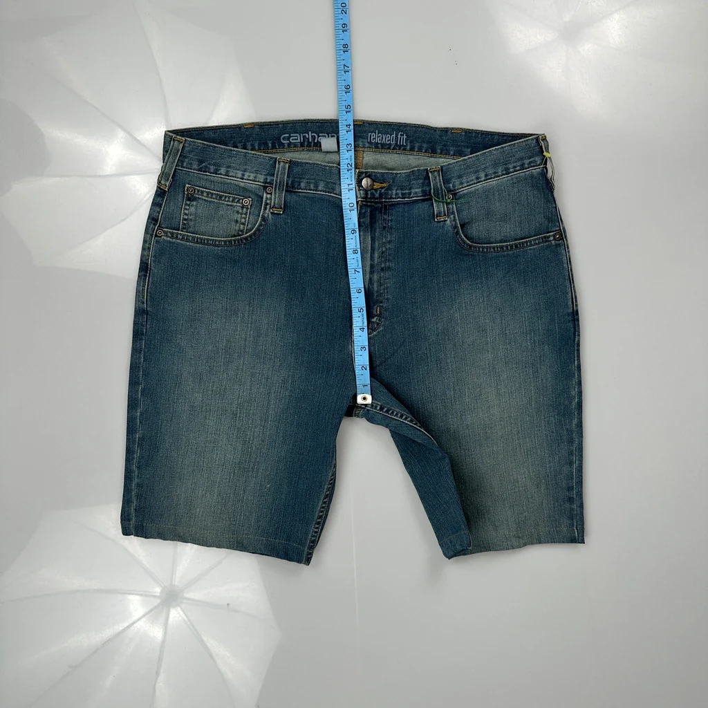 Carhartt Denim Shorts - 38W 10L Blue Denim - Image 4