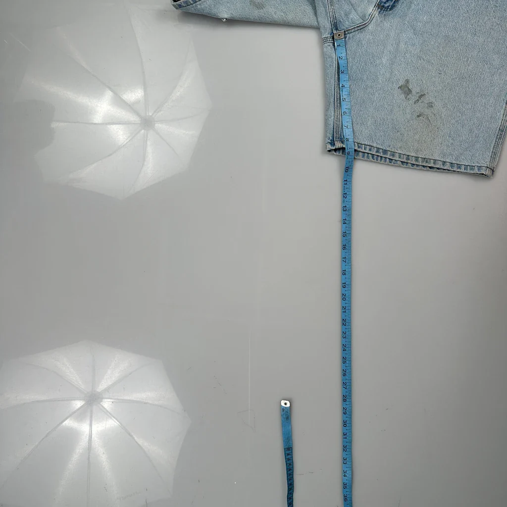 Carhartt Denim Shorts - 36W 9L Light Wash Denim - Image 5