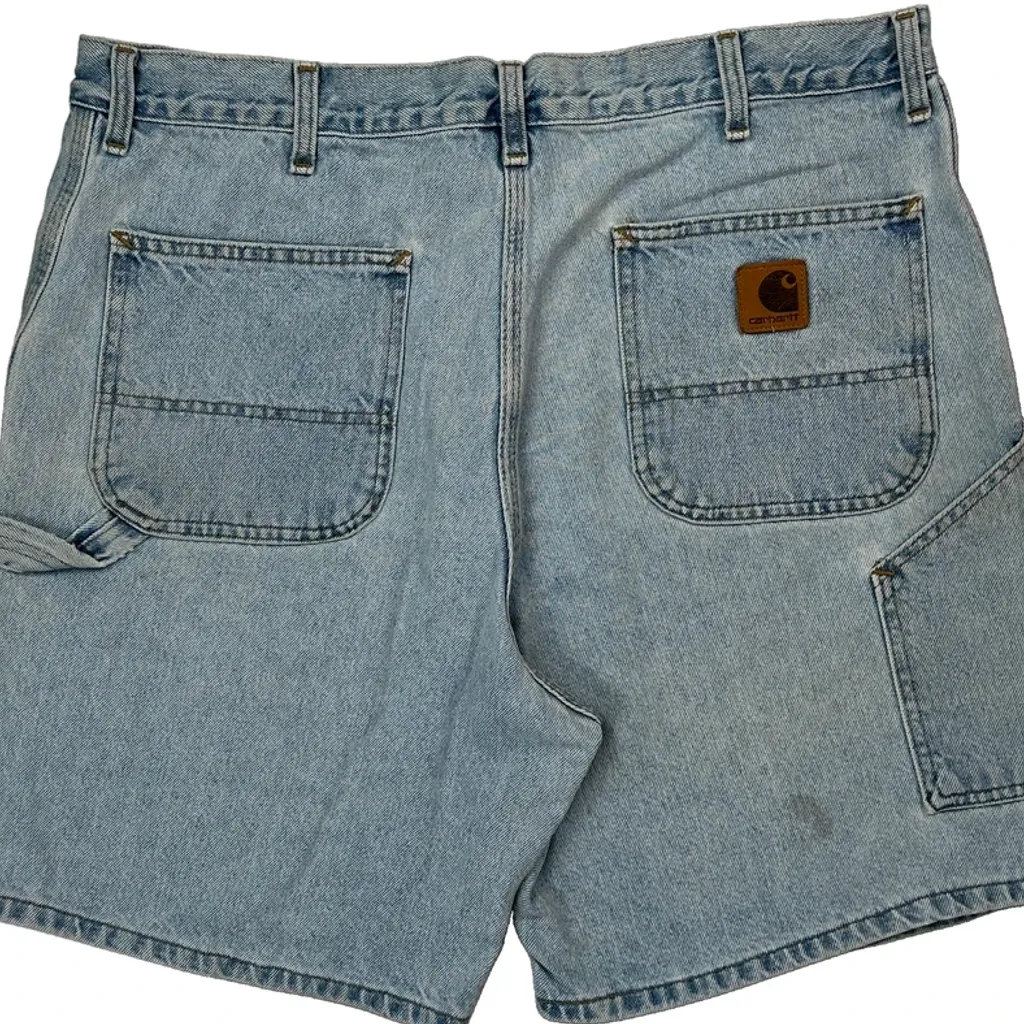 Carhartt Denim Shorts - 36W 9L Light Wash Denim - Image 6