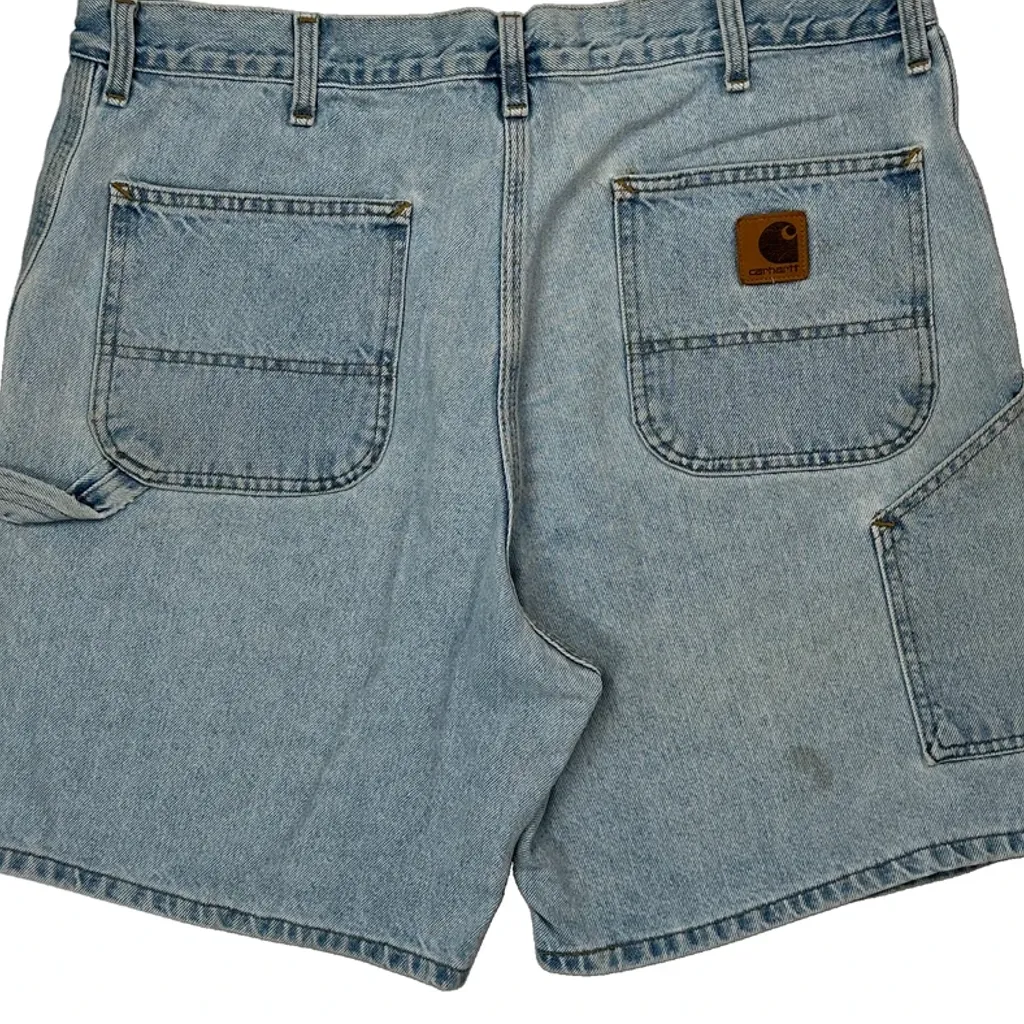 Carhartt Denim Shorts - 36W 9L Light Wash Denim - Image 7